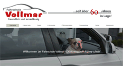 Desktop Screenshot of fahrschule-vollmar.de