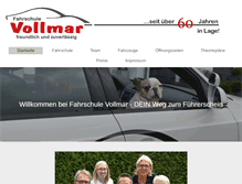Tablet Screenshot of fahrschule-vollmar.de